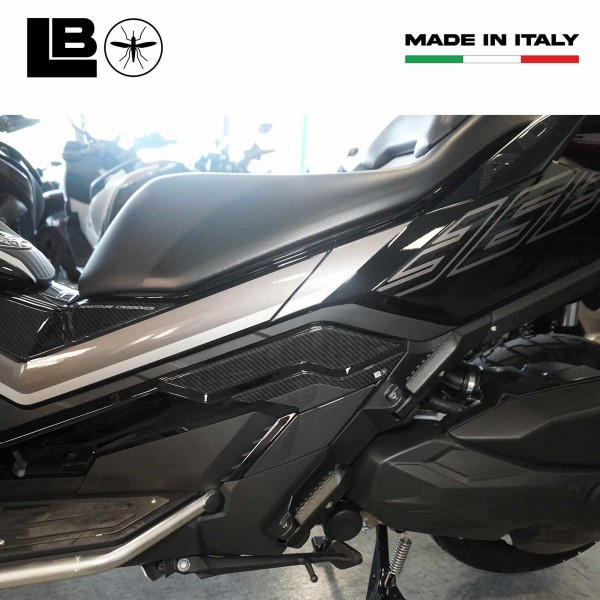 3D Stickers Protecteurs de repose-pieds compatibles avec Zontes 368 G 2025