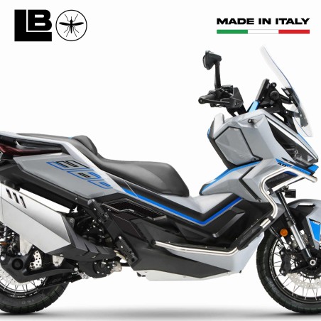 Adesivi 3D Protezioni Poggiapiedi passeggero compatibili con Zontes 368 G 2025