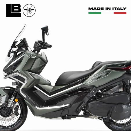 Adesivi 3D Protezioni Poggiapiedi passeggero compatibili con Zontes 368 G 2025