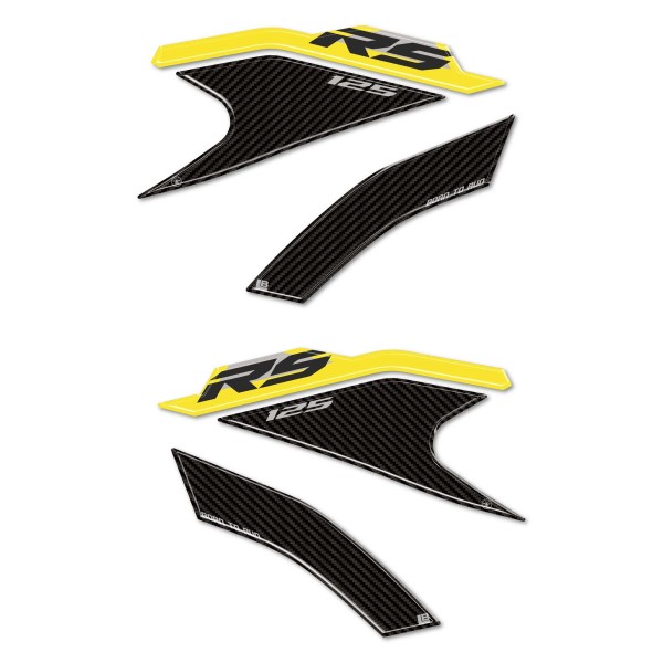 Stickers 3D Tank Side Protectors compatible avec Aprilia RS 125 2021-25