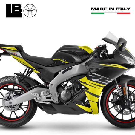 Adesivi 3D Protezioni Laterali Serbatoio compatibile con Aprilia RS 125 2021-25