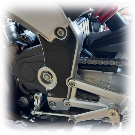 Adesivi 3D Protezioni Battitacco moto compatibili con Aprilia RS 125 2021-25