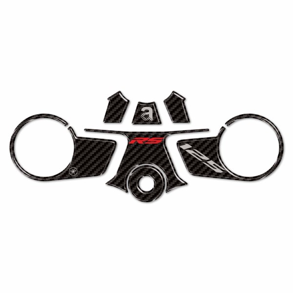 Adesivo 3D Protezione Piastra Sterzo moto compatibile con Aprilia RS 125 2021-25