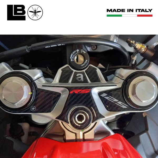 Adhesive 3D Steering Plate Protection motorbike compatible with Aprilia RS 125 2021-25