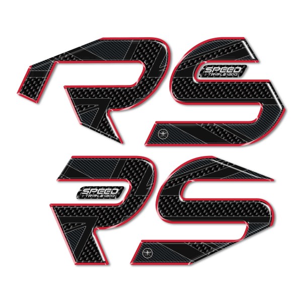 Adhesivos laterales 3D compatibles con Triumph Speed Triple 1200 RS 2025