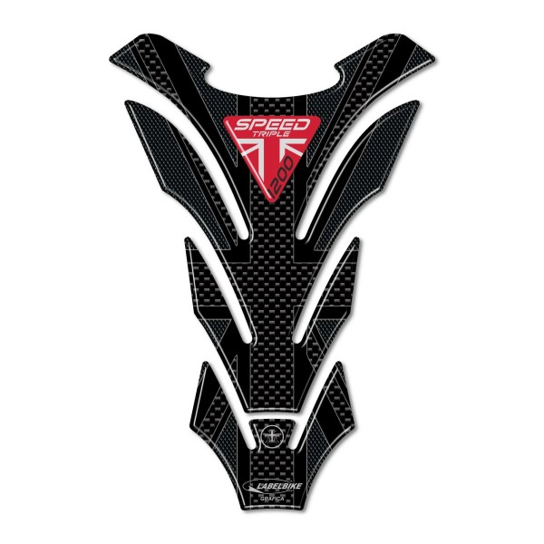 Adesivo 3D Paraserbatoio moto compatibile con Triumph Speed Triple 1200 RS 2025