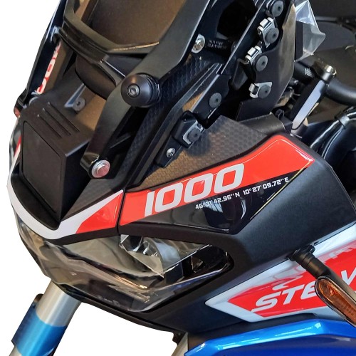 Adesivo Protezione Frontale compatibile con Moto Guzzi Stelvio Duecento Tributo