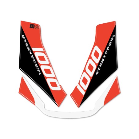 Adesivo Protezione Frontale compatibile con Moto Guzzi Stelvio Duecento Tributo