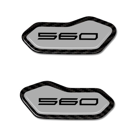 Stickers 3D resin-coated fairing mirror caps compatible with Yamaha Tmax 2025