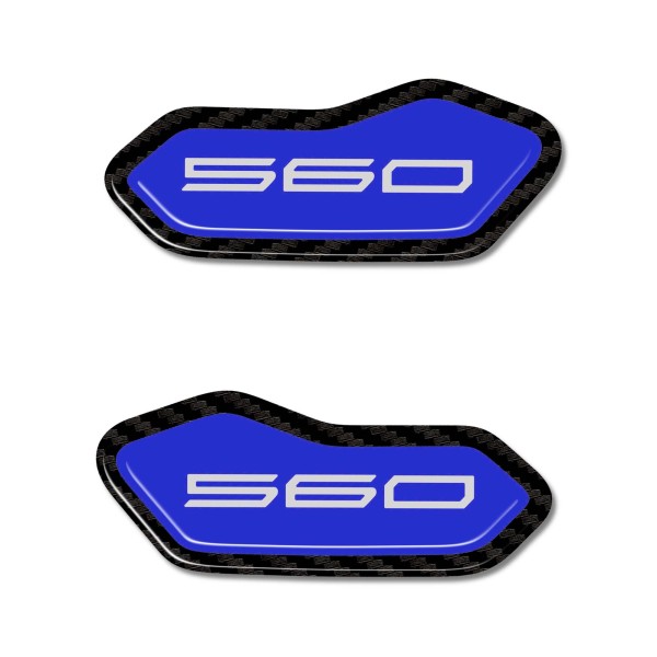 Stickers 3D resin-coated fairing mirror caps compatible with Yamaha Tmax 2025