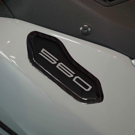 Stickers Rétroviseurs de carénage en résine 3D compatibles avec Yamaha Tmax 2025