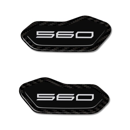 Pegatinas 3D recubiertas de resina carenado tapas de espejo compatibles con Yamaha Tmax 2025