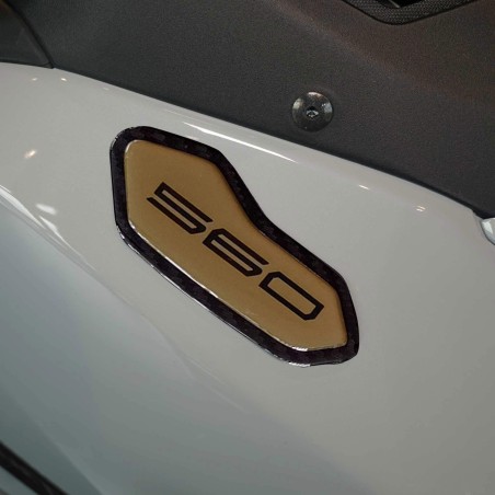 Stickers Rétroviseurs de carénage en résine 3D compatibles avec Yamaha Tmax 2025
