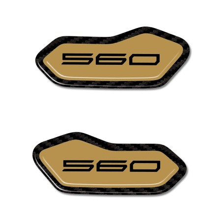 Stickers Rétroviseurs de carénage en résine 3D compatibles avec Yamaha Tmax 2025