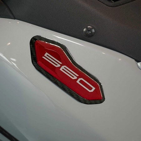 Pegatinas 3D recubiertas de resina carenado tapas de espejo compatibles con Yamaha Tmax 2025