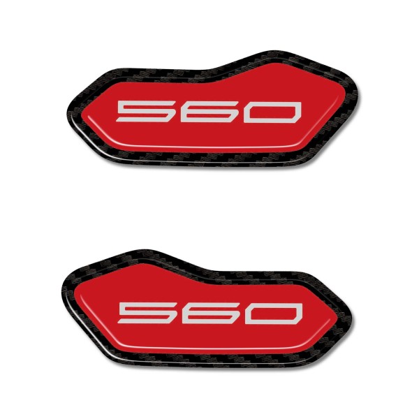 Stickers 3D resin-coated fairing mirror caps compatible with Yamaha Tmax 2025